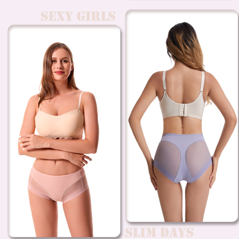 💞 Ledové hedvábné tvarující kalhotky s vysokým pasem👙