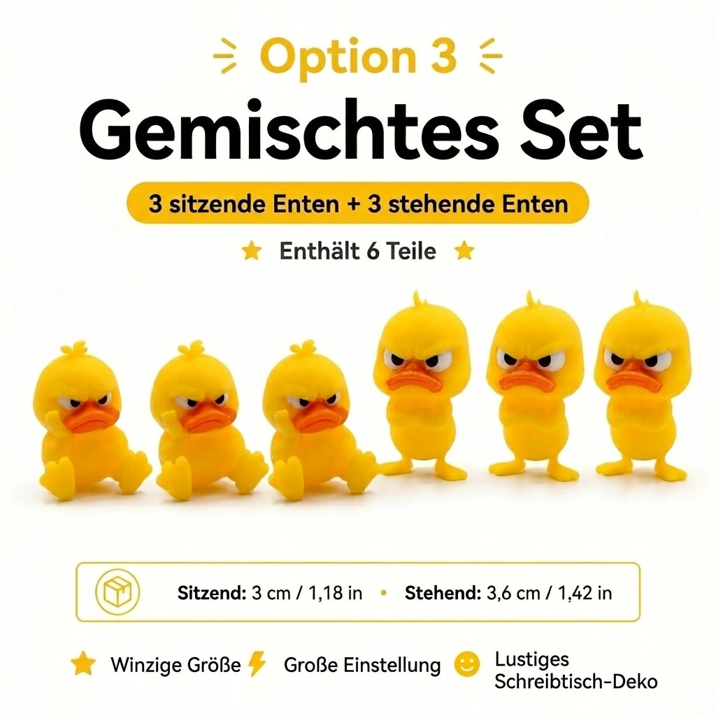 😠 Figurka rozzlobené kachny na stůl – Dodajte svému stolu drzý nádech! 🐥