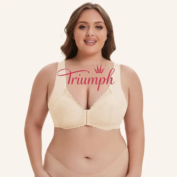 Triumph - (3 ks) 5D tvarovaná podprsenka bez kostic s předním zapínáním