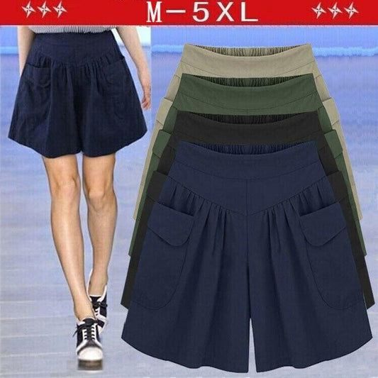 Plážové ležérní horké šortky s elastickým pasem