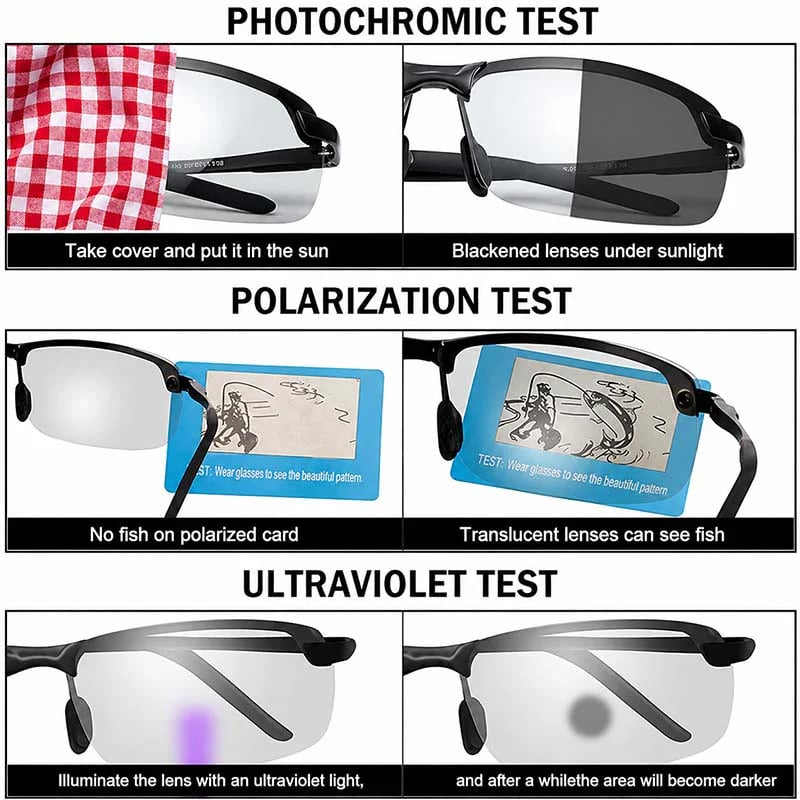 Chytré polarizované sluneční brýle pro outdoorové aktivity s UV ochranou