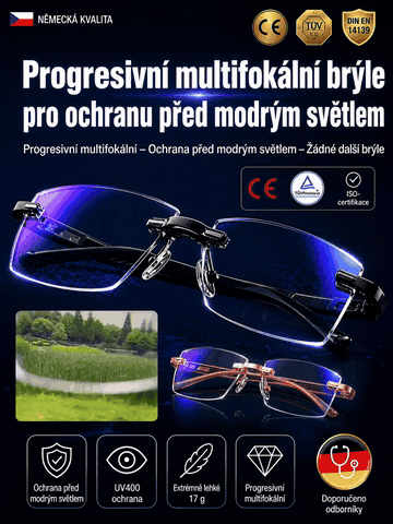 Ultra lehké diamantové bezerámové brýle