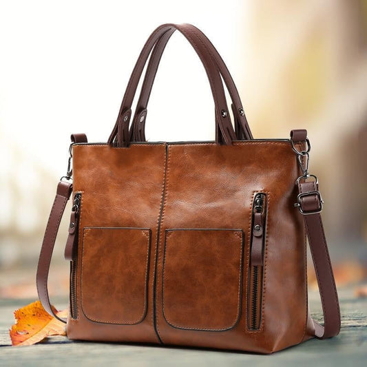 👜Dámská vintage kožená taška přes rameno