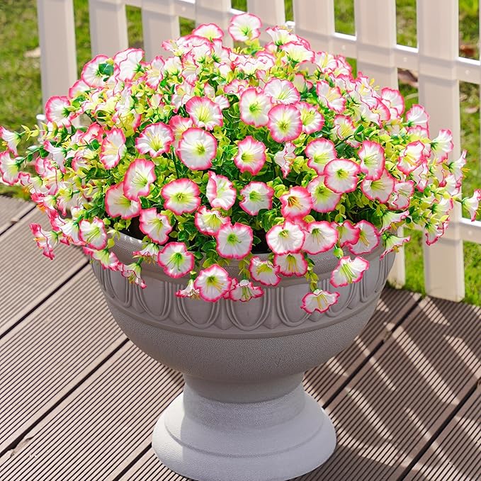 💥Vylepšený materiál nejvyšší kvality 🌸Svlačec odolný vůči UV záření a neblednoucí (bez květináče)