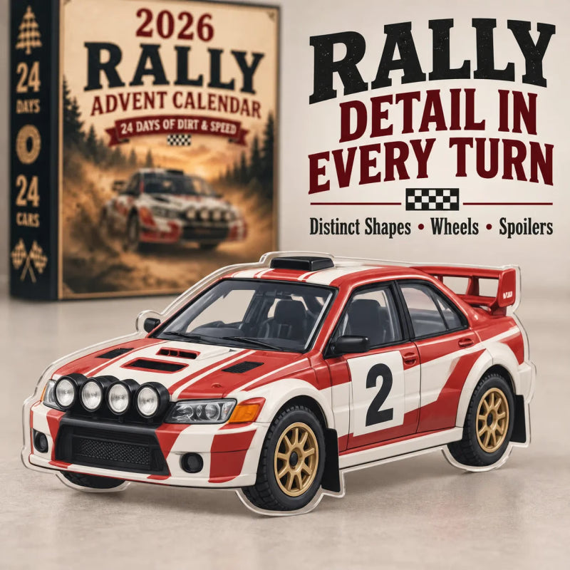 🏎️ Adventní kalendář rallye 2026 – 24 dní špíny a rychlosti, 24 sběratelských rallyových vozů