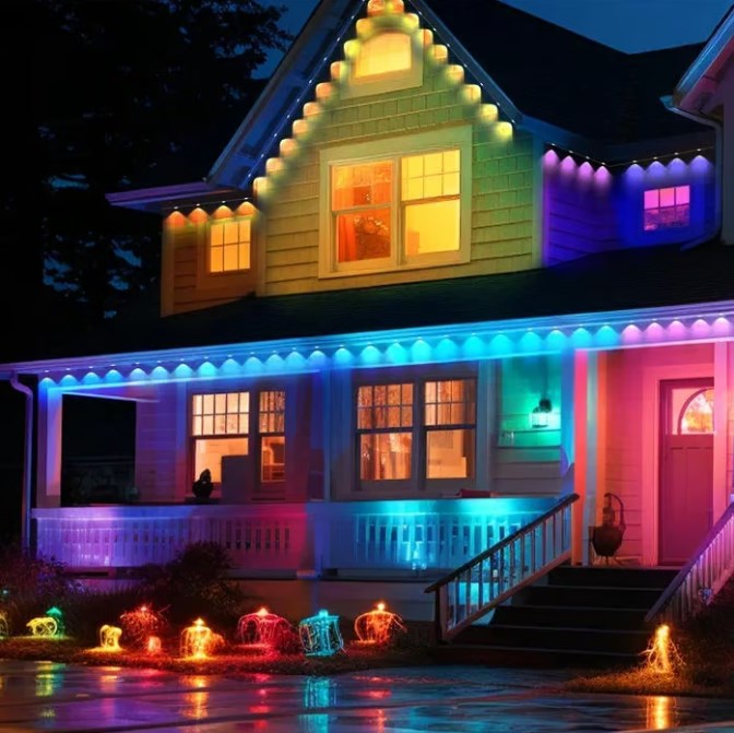 ⏰Poslední den výprodeje🌈Chytré duhové LED venkovní permanentní světlo