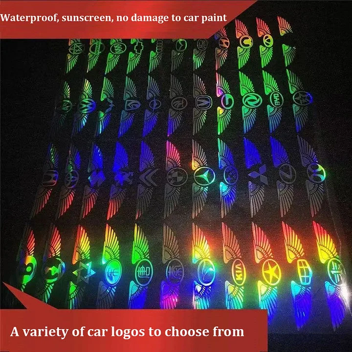 3D laserová nálepka na auto s andělskými křídly ✧4 ks✧