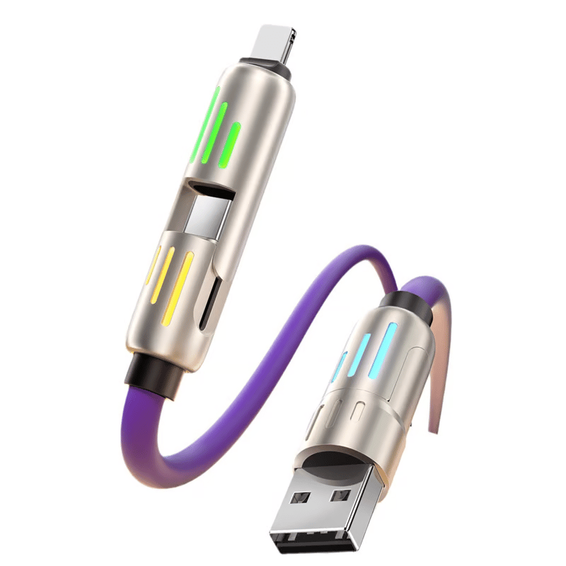 🔥Nabíjecí kabel USB 4 v 1, rychlé nabíjení⚡