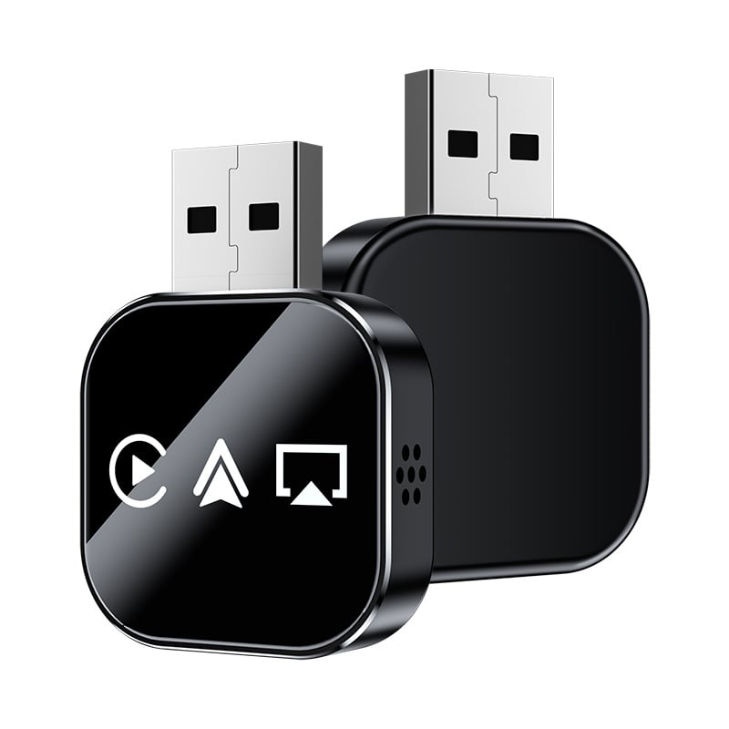 📶 2026 Upgrade 3 v 1 Zrcadlo pro iOS telefon, kabelový/bezdrátový Carplay adaptér