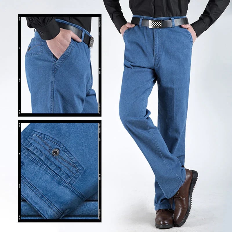 👖 Rovné pánské džíny s vysokým pasem -TAB