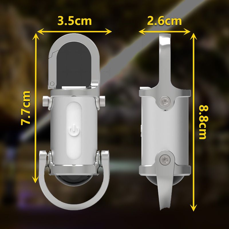 Svítilna na klíčenku s výkonem 1200 lm, super jasná, vodotěsná, miniaturní