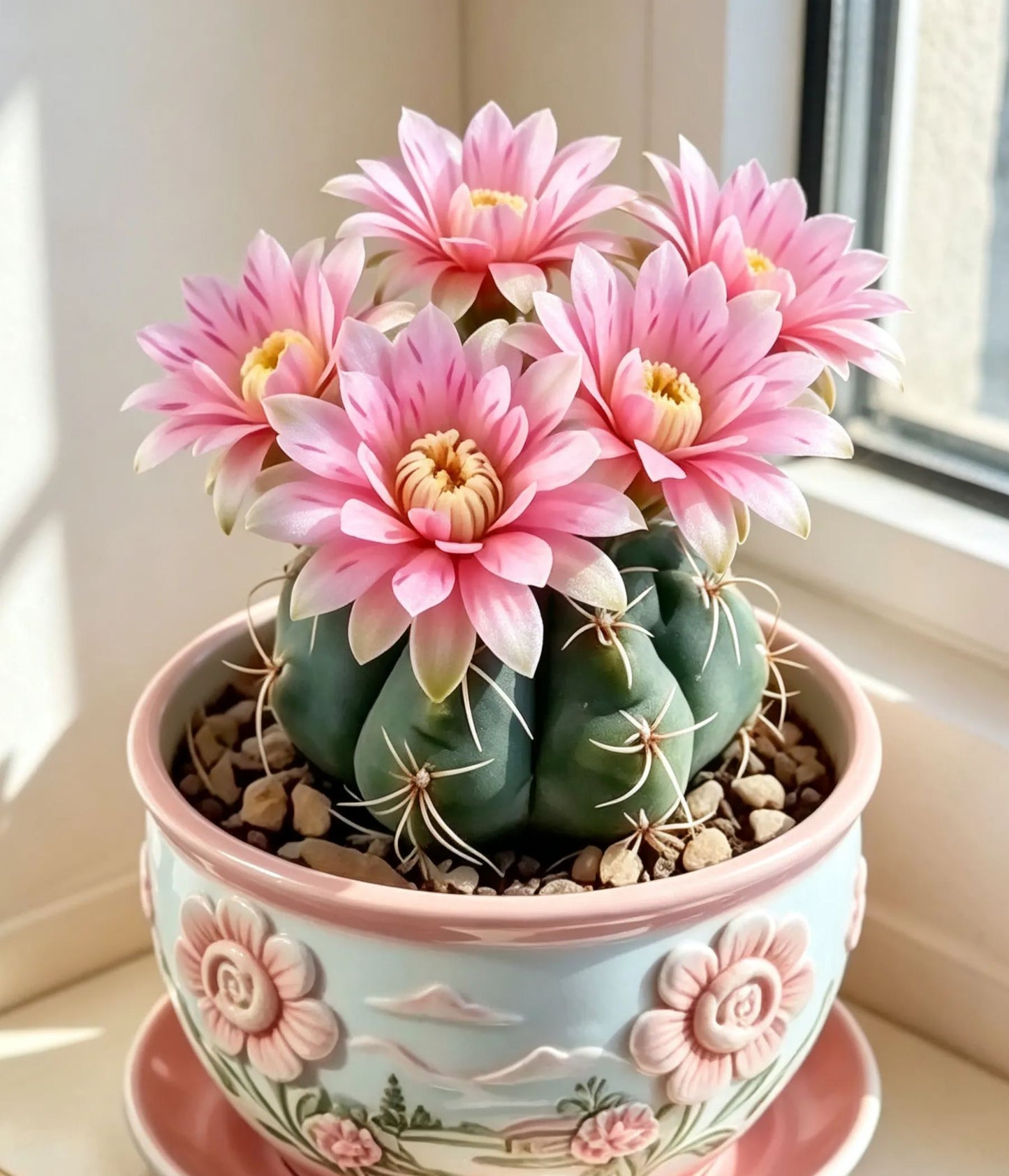 🌵 Seznamte se se svým novým nejlepším přítelem – kaktusem Gymnocalycium baldianum! 💕