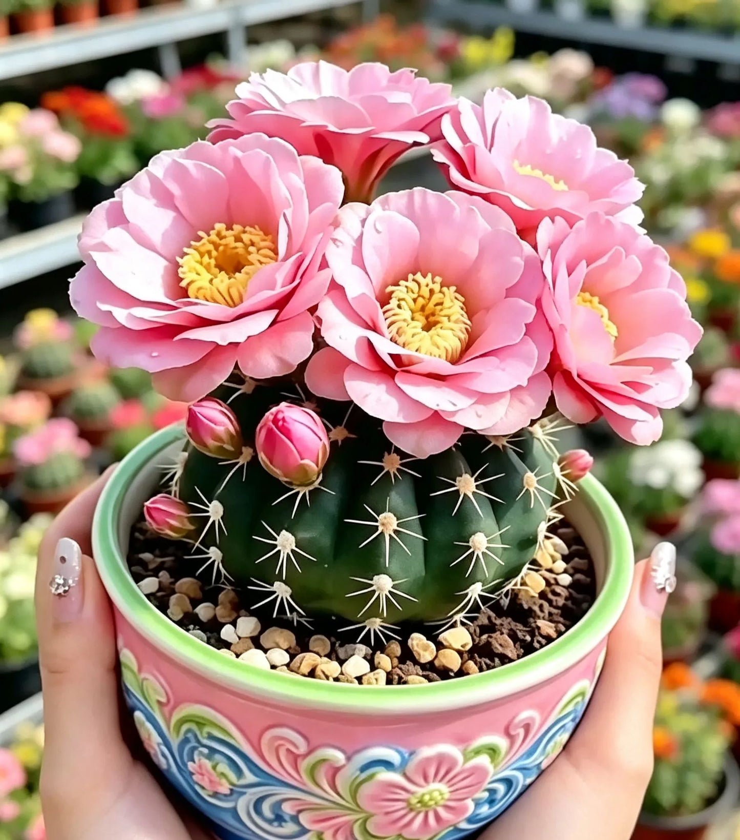 🌵 Seznamte se se svým novým nejlepším přítelem – kaktusem Gymnocalycium baldianum! 💕