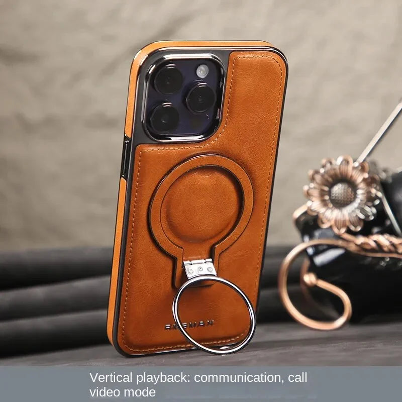 ✨2025Nové produkty📱Luxusní kožený neviditelný stojan pro