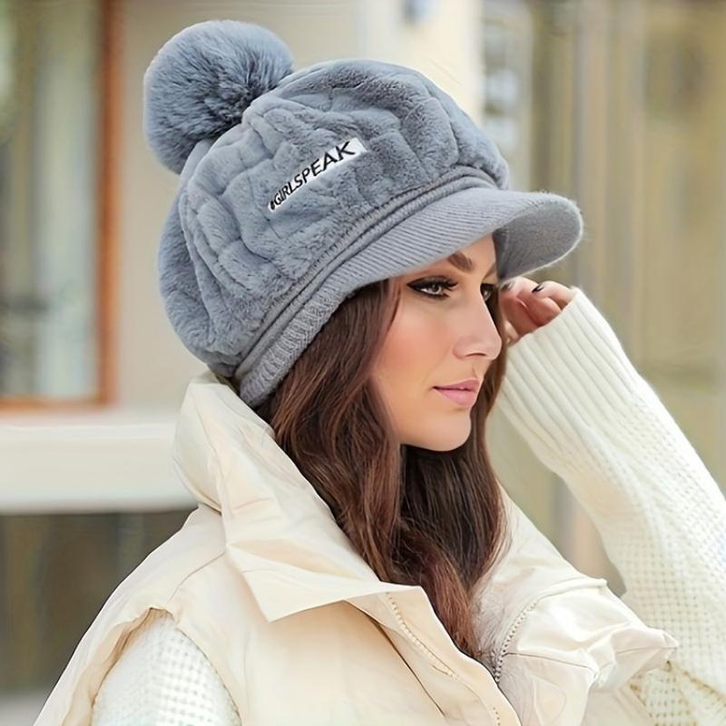 🎁Nejlepší dárek pro ni 🎁👒 - dámská zimní čepice s krátkou krempou🥰