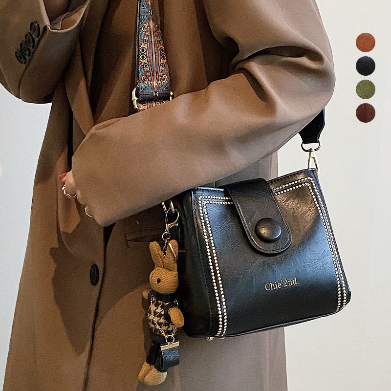 👜Taška ve vintage stylu s nastavitelným širším ramenním popruhem