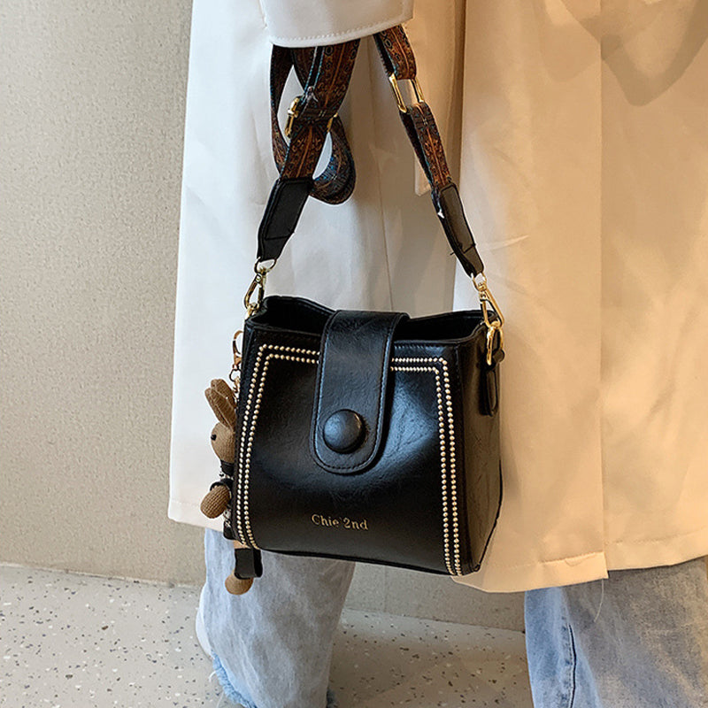 👜Taška ve vintage stylu s nastavitelným širším ramenním popruhem