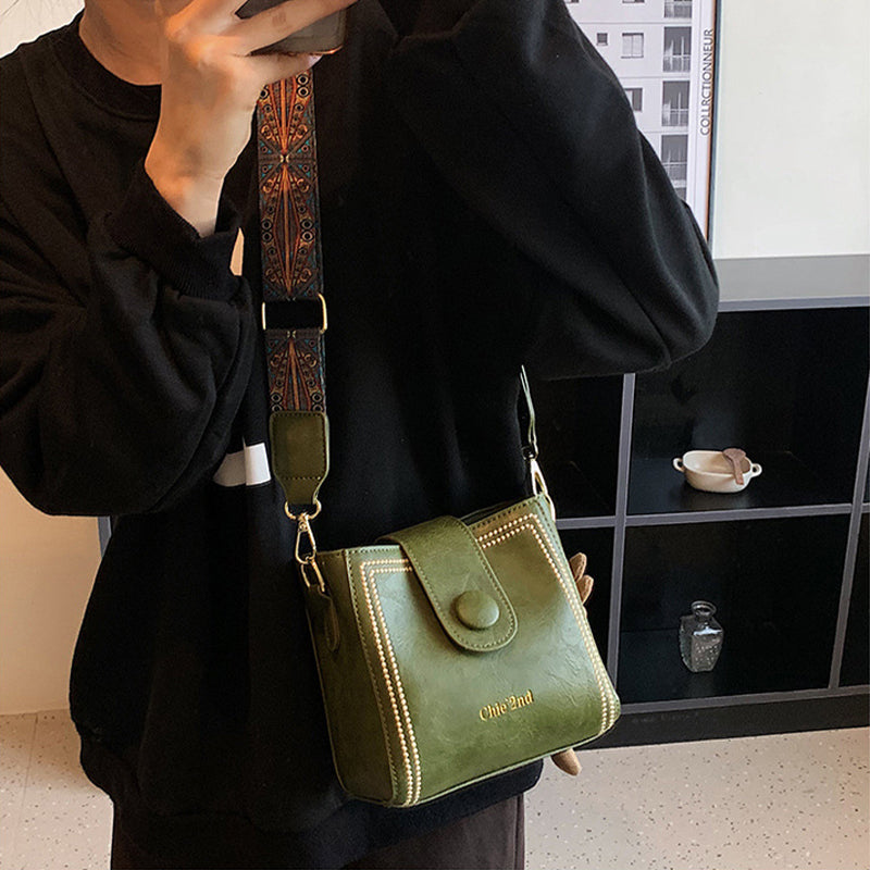 👜Taška ve vintage stylu s nastavitelným širším ramenním popruhem