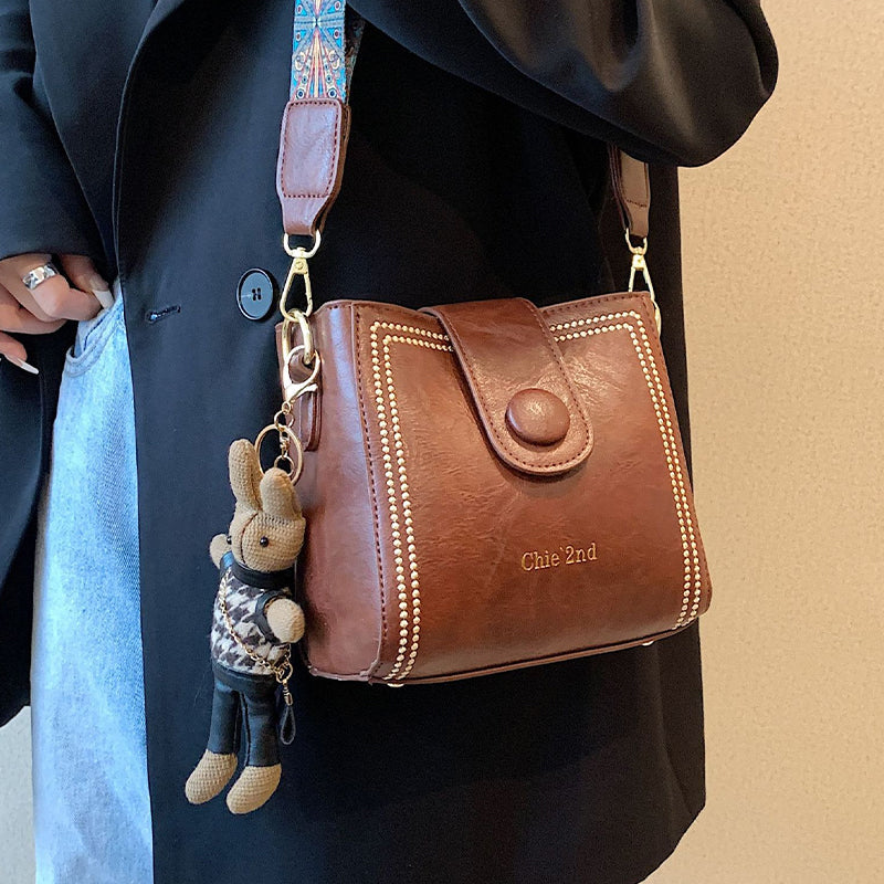 👜Taška ve vintage stylu s nastavitelným širším ramenním popruhem