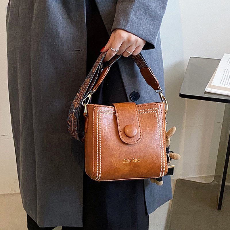 👜Taška ve vintage stylu s nastavitelným širším ramenním popruhem