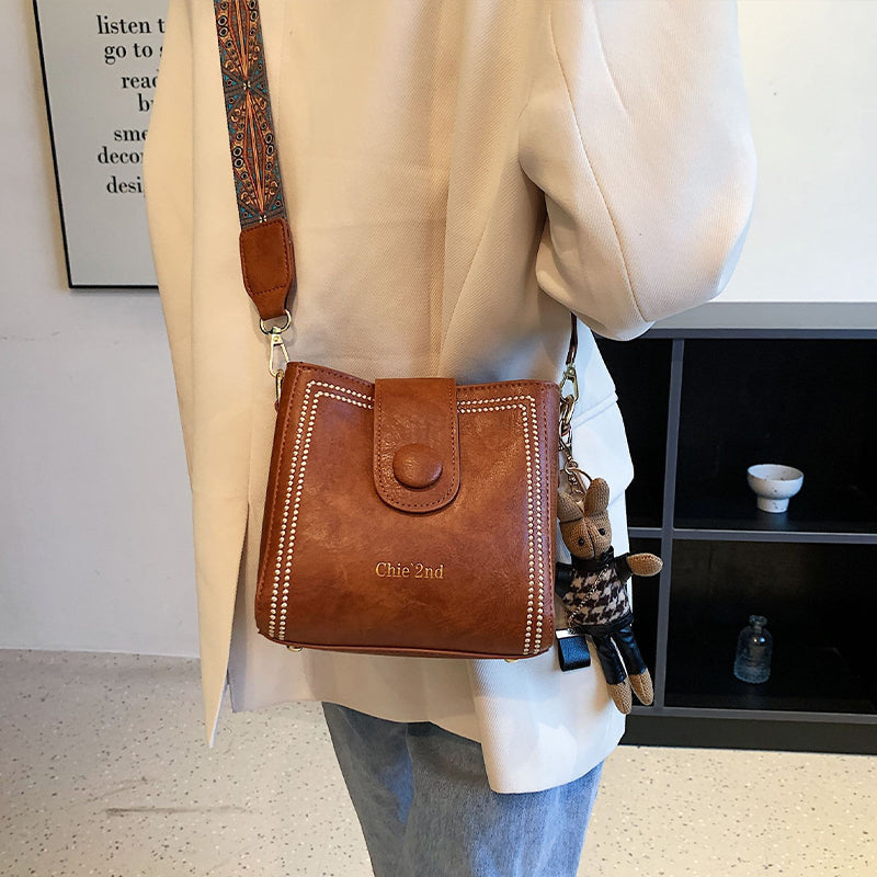 👜Taška ve vintage stylu s nastavitelným širším ramenním popruhem