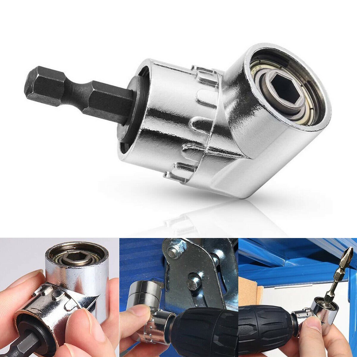 【👍Nezbytnost pro milovníky řemesel】🔧105° pravoúhlé vrtáky - prodloužení - adaptéry na klíče