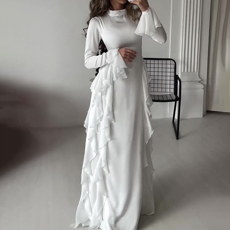 【✨ Maximální elegance】👗 Šaty s rozšířenými rukávy