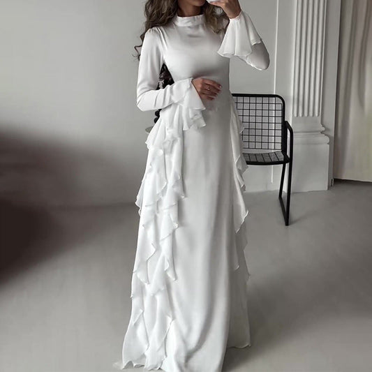 【✨ Maximální elegance】👗 Šaty s rozšířenými rukávy