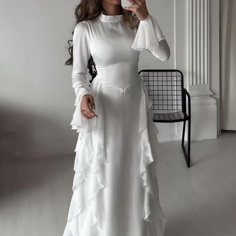 【✨ Maximální elegance】👗 Šaty s rozšířenými rukávy
