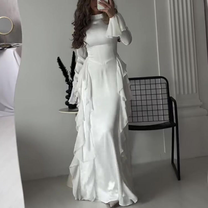 【✨ Maximální elegance】👗 Šaty s rozšířenými rukávy