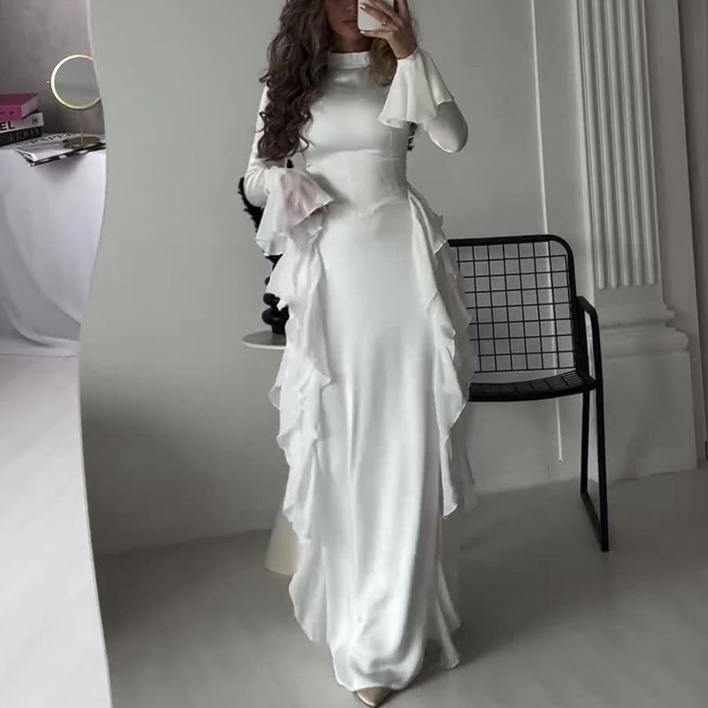 【✨ Maximální elegance】👗 Šaty s rozšířenými rukávy