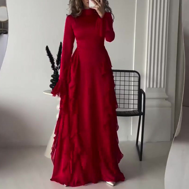 【✨ Maximální elegance】👗 Šaty s rozšířenými rukávy