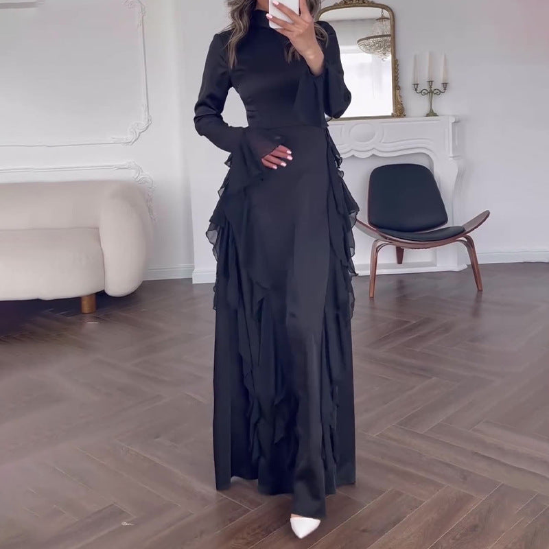 【✨ Maximální elegance】👗 Šaty s rozšířenými rukávy