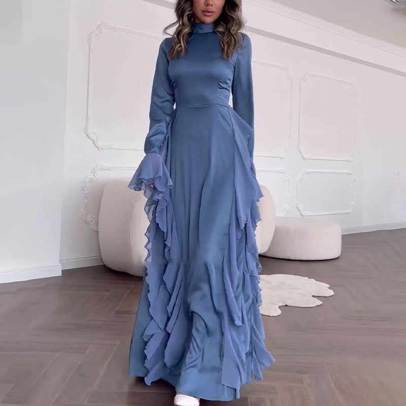 【✨ Maximální elegance】👗 Šaty s rozšířenými rukávy