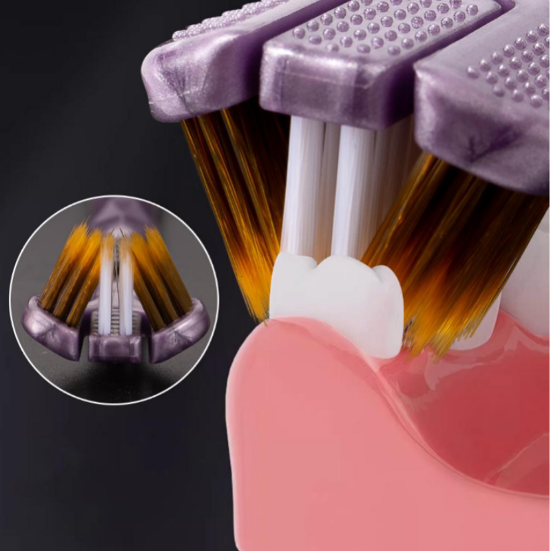 🦷 Zubní kartáček má tři hlavy a lze jej používat z více úhlů
