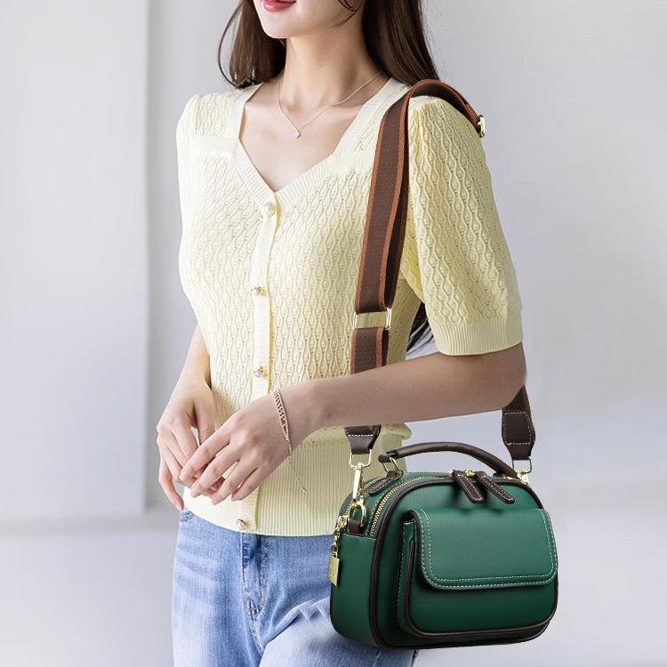 【🎊Nové produkty 30% sleva】👜Elegantní dvouvrstvá crossbody kabelka se širokým popruhem