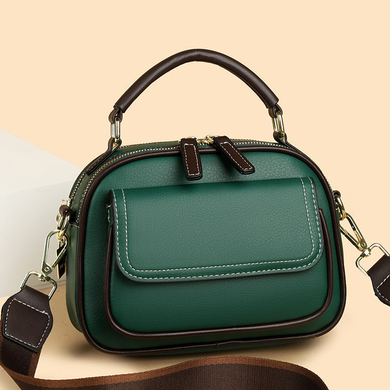 【🎊Nové produkty 30% sleva】👜Elegantní dvouvrstvá crossbody kabelka se širokým popruhem