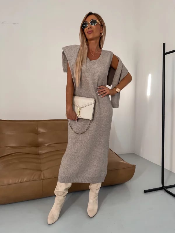 ✨Elegantní a sebevědomé - 💃Včetně pletených šatů