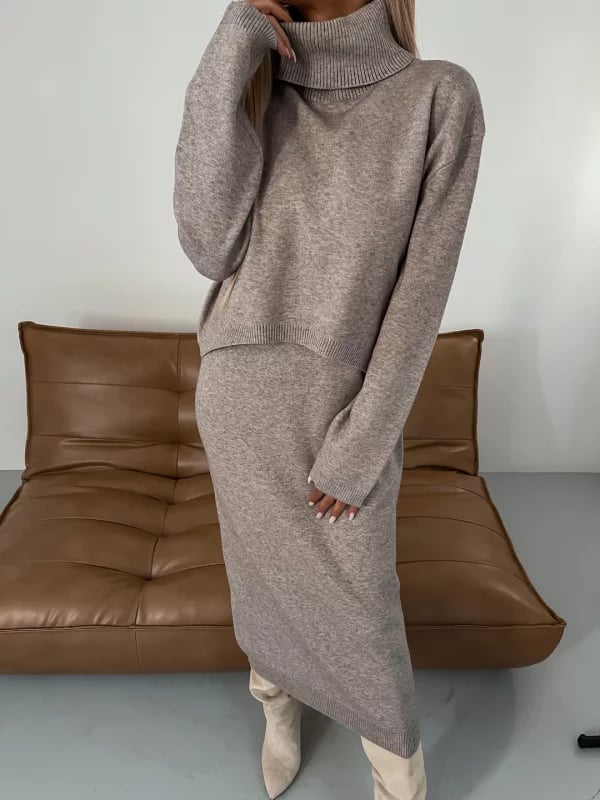 ✨Elegantní a sebevědomé - 💃Včetně pletených šatů