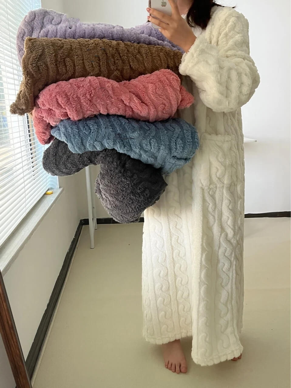 ❄️⏰ Zimní spodní prádlo Coral Fleece