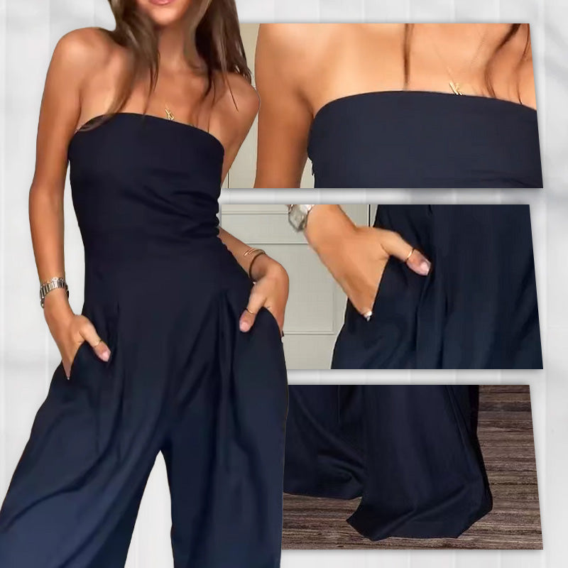 【S-XL】👗Dámský svetr bez ramínek s kapsami