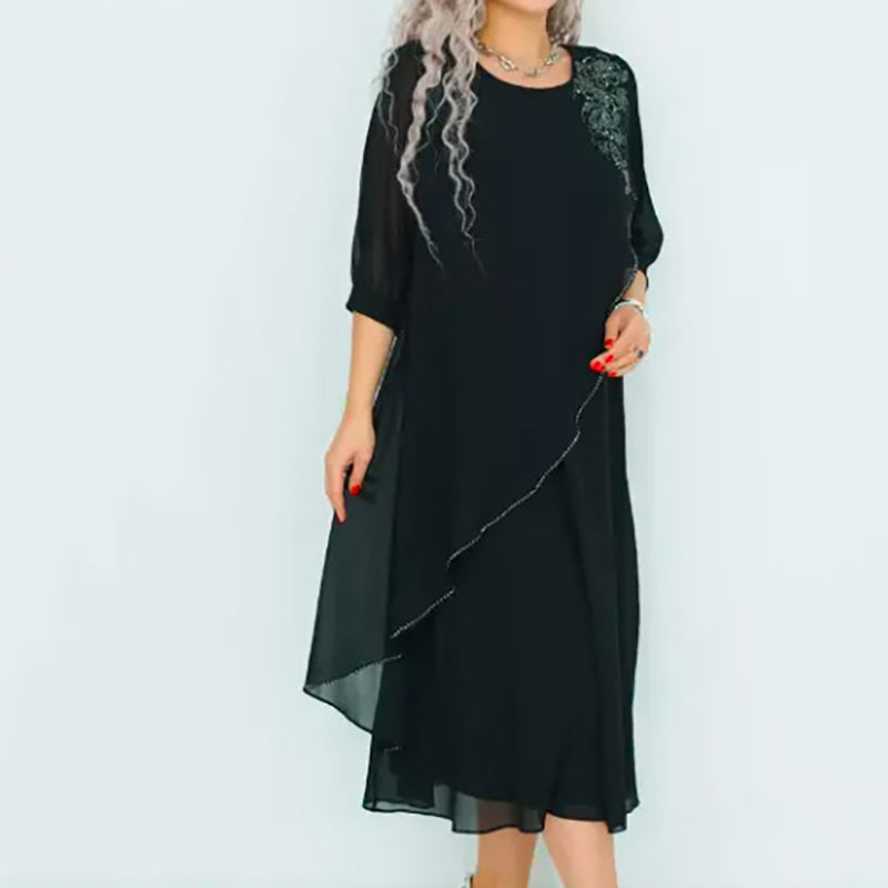 🌸Elegantní šifonové šaty s vrstvami pro ženy
