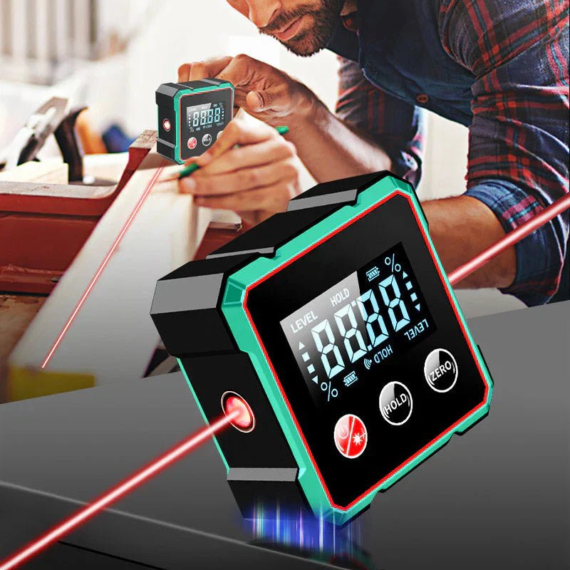 Magnetický digitální úhloměr s elektronickým laserem