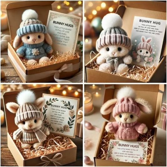 🐇Mini zajíček objímá roztomilý velikonoční dárek🎁