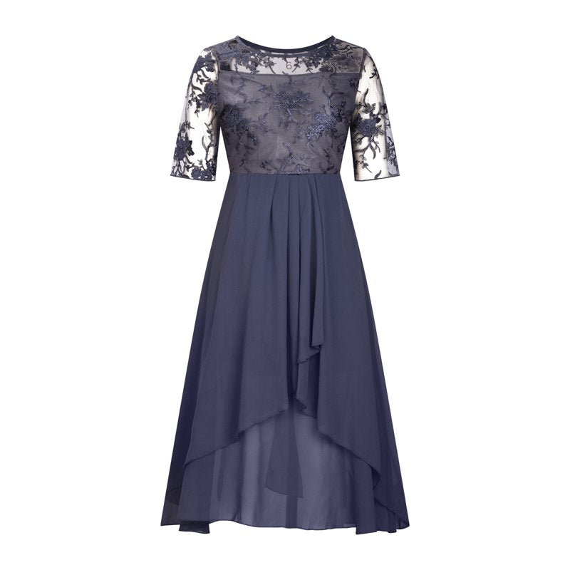 💖 Limitovaná edice 💖 Elegantní vyšívané koktejlové splývavé šaty