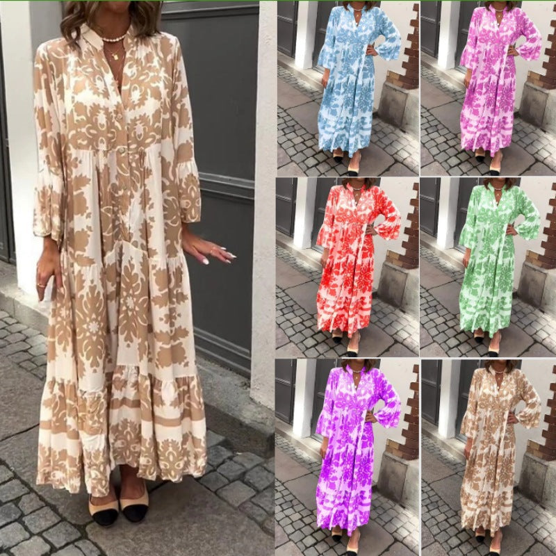【🌷S-4XL】🌸Dámské šaty s dlouhým rukávem