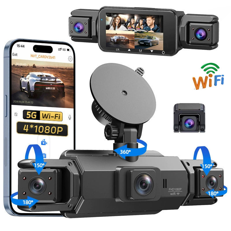 🔥4CH HD kamera do auta s nočním viděním