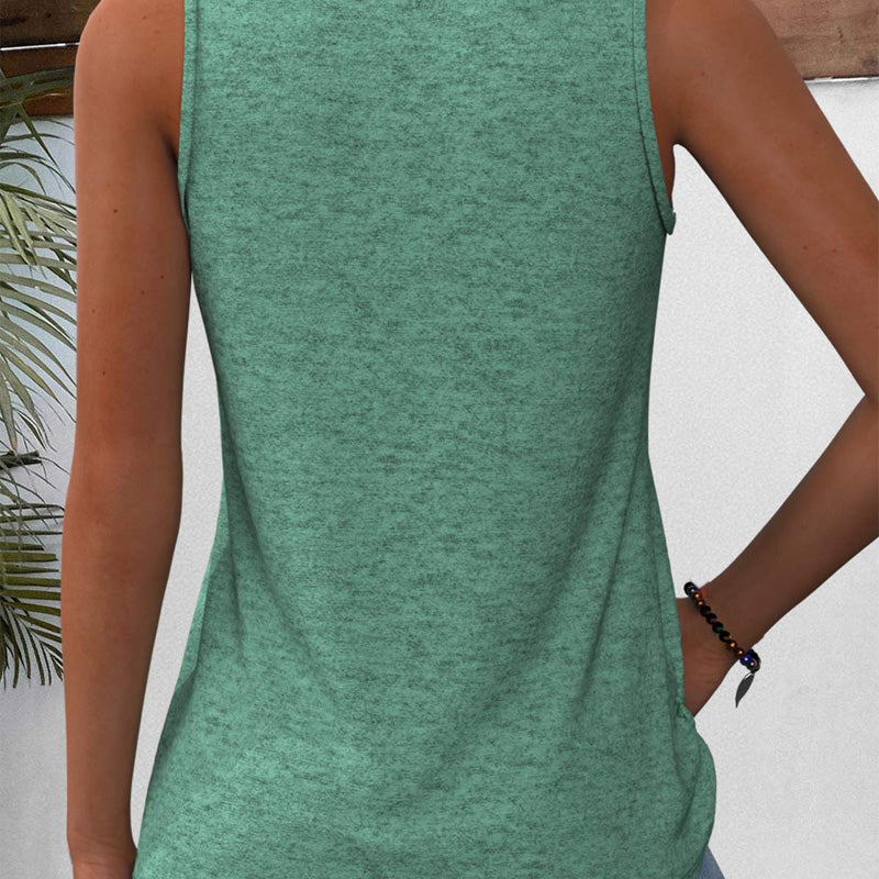 👚Dámské tričko bez rukávů s výstřihem do V