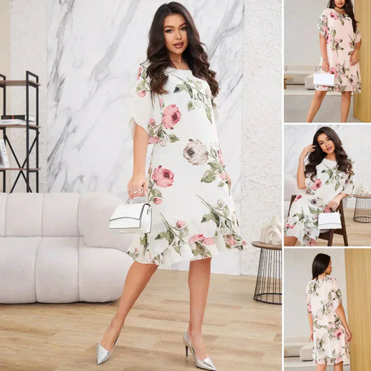 ŽHAVÉ 50% 👗 Šifónové šaty Blush Petal Glow