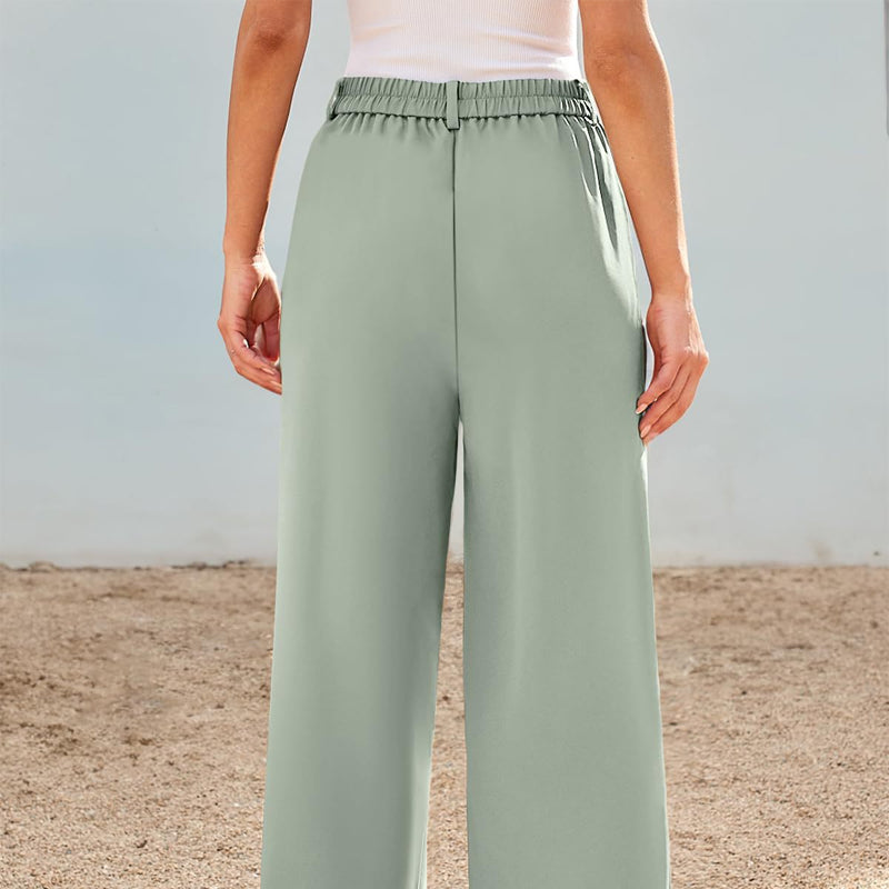 🌸Dámské kalhoty s vysokým pasem a rovnými nohavicemi👖